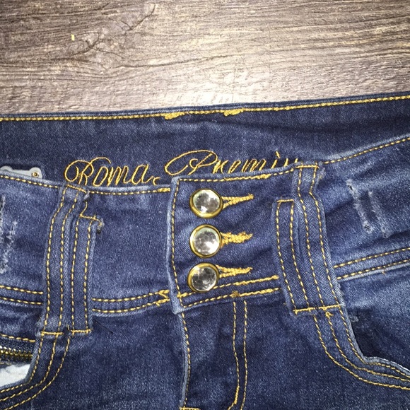 Roma Premium Blue Skinny Jeans - Picture 2 of 6